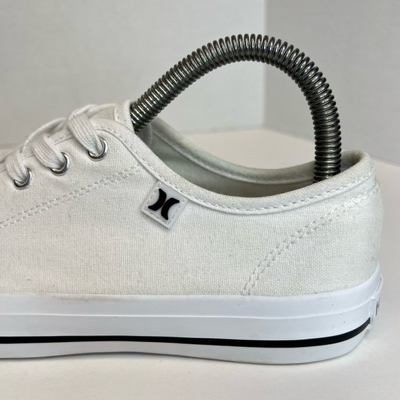 Hurley Ceta Womens Sneakers Casual Canvas Lace Up White Size 6.5M No Box XLNT! - Picture 9 of 16
